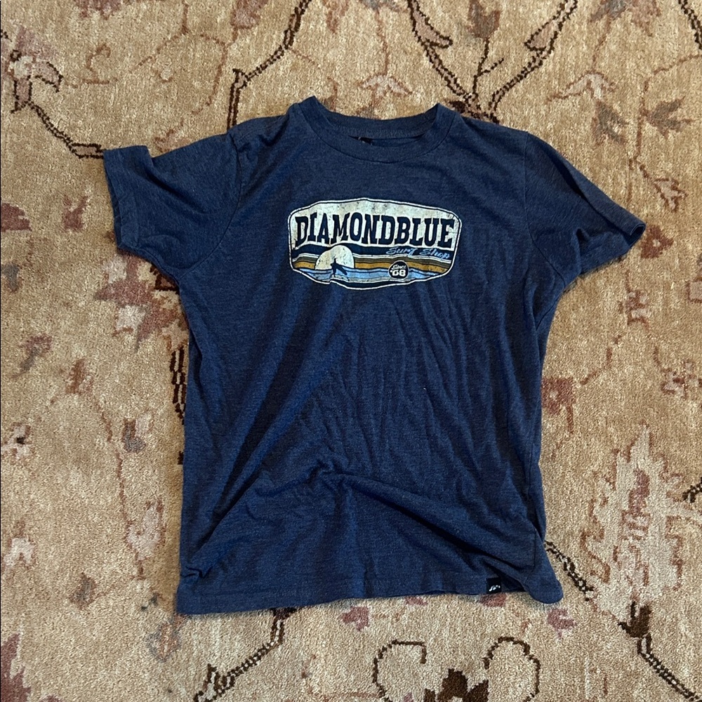 Diamond Supply Co. Kids Blue Graphic Tee